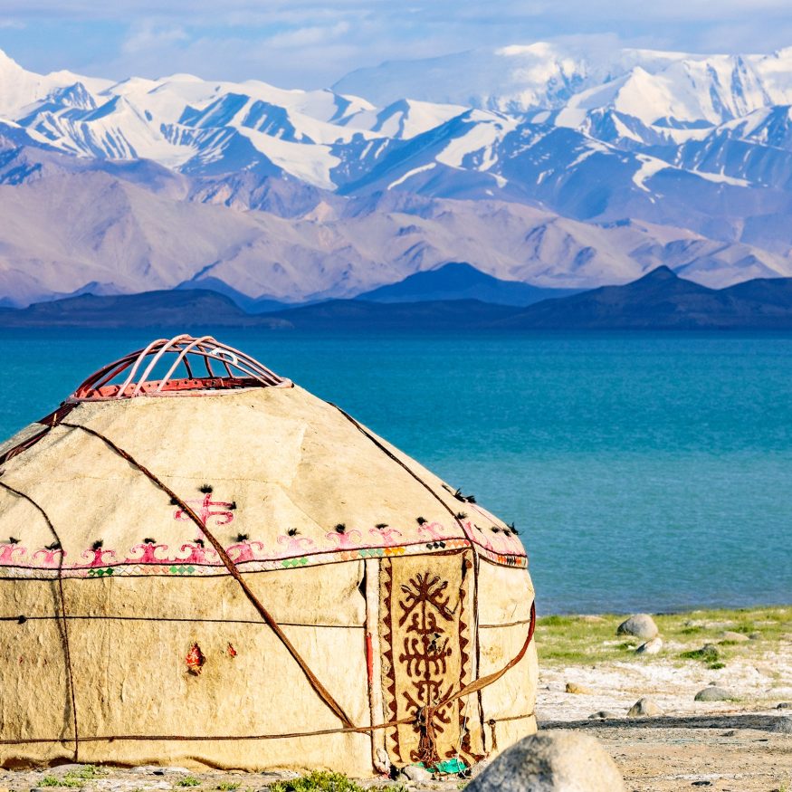 Traditional,National,Tajik,Yurt.,Karakol,Lake,,Tajikistan.